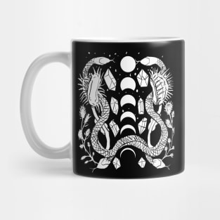 Venus Flytrap, Sundew Carnivorous Plants, Crystals, Moon Phases, Gothic Witchy Nature Mug